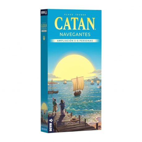 Expansión para 5-6 jugadores del juego Navegantes de Catan de Devir