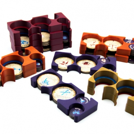 Script Token Organizer Trays for Blood on the Clocktower - 16 Pieces by BG Expansions