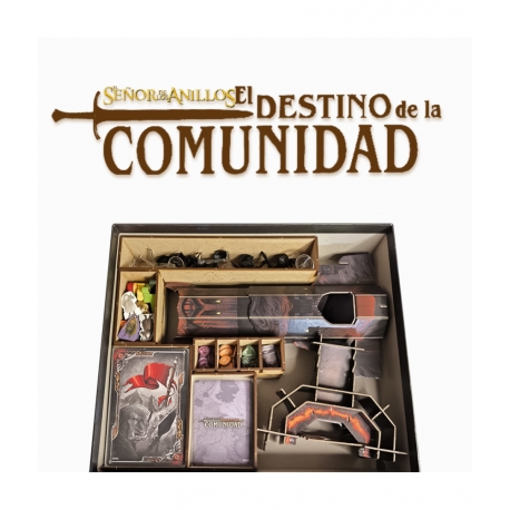 Inserto Compatible con EL SEÑOR DE LOS ANILLOS: EL DESTINO DE LA COMUNIDAD de Without Mess