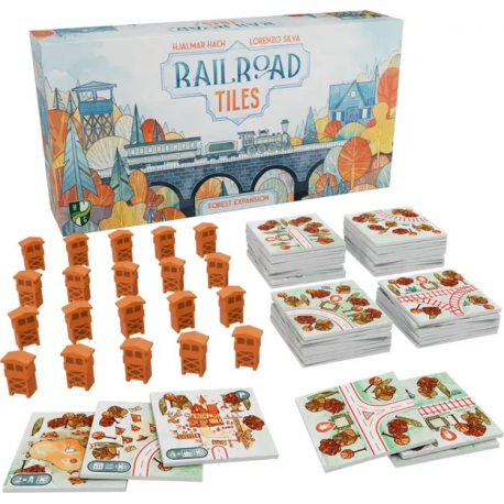 Juego de mesa Railroad Tiles: Forest Expansion (Inglés) de Horrible Guild