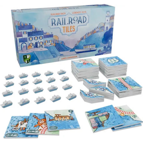 Juego de mesa Railroad Tiles: Lakes Expansion (Inglés) de Horrible Guild