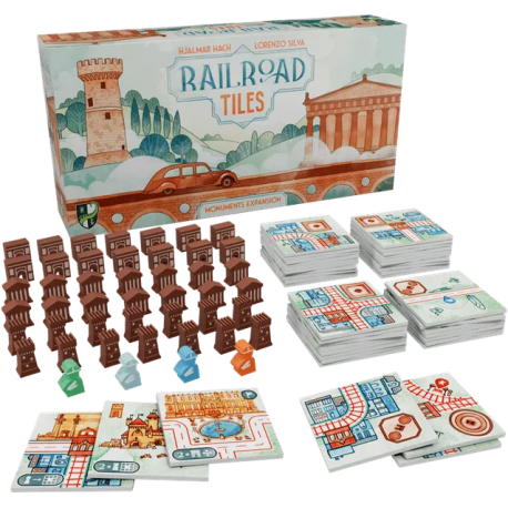 Railroad Tiles: Monuments Expansion (English) board game by Horrible Guild