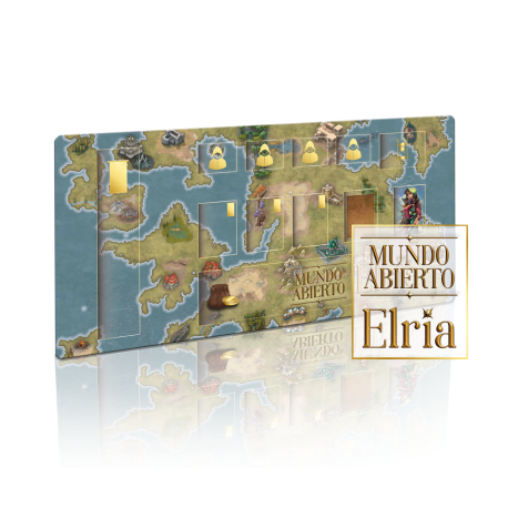 Official Owlistic Games playmat for the board game Open World: Elria