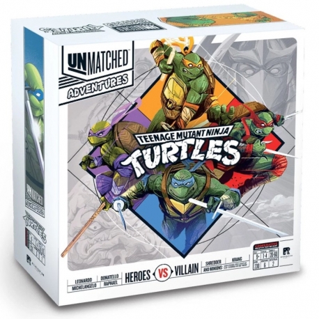 Juego de mesa Unmatched Adventures: Teenage Mutant Ninja Turtles de TCG