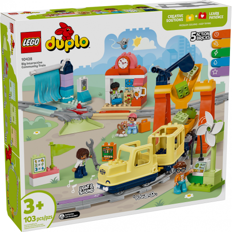 Pack LEGO-10428 Large Interactive Community Train from Lego