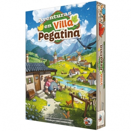 Juego de mesa Aventuras en Villa Pegatina de Asmodee