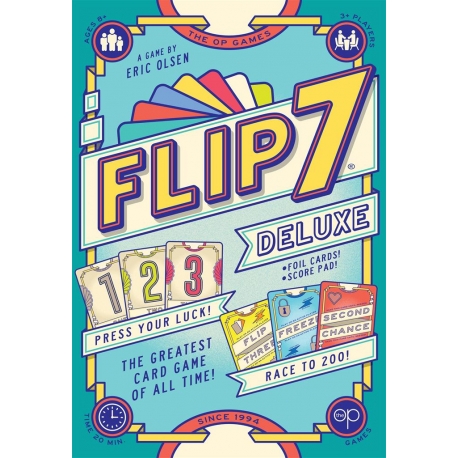 juego de cartas Flip 7 Deluxe (Inglés) de USAopoly