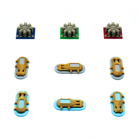 Life Support Tokens for Nemesis: Retaliation - 9 Pieces from BG Expansions