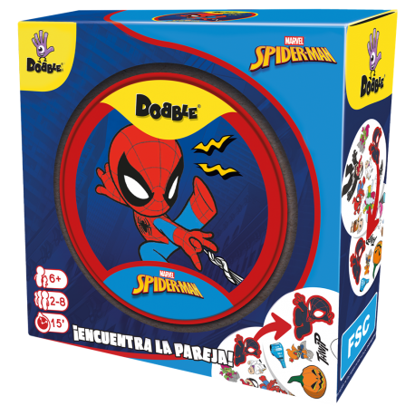 Juego de cartas Dobble Spiderman de Zygomatic