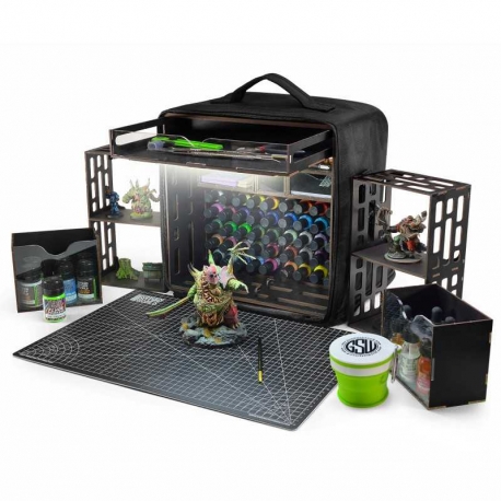 Estación de pintura portátil para miniaturas y maquetas de Green Stuff World