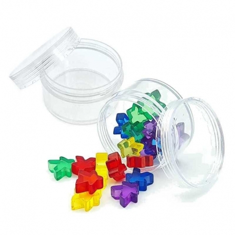 Plastic container for tokens