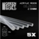 Acrylic Bars - Round 3 mm TRANSPARENT