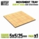 Bandejas de Movimiento DM - Slimfit Cuadradas 125x125mm