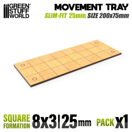 DM Motion Trays - Slimfit Square 200x75mm
