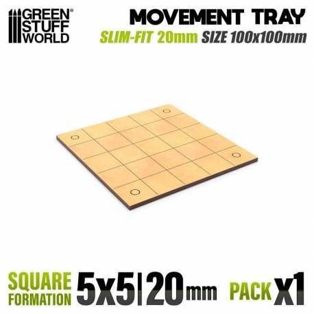 DM Movement Trays - Slimfit Square 100x100mm