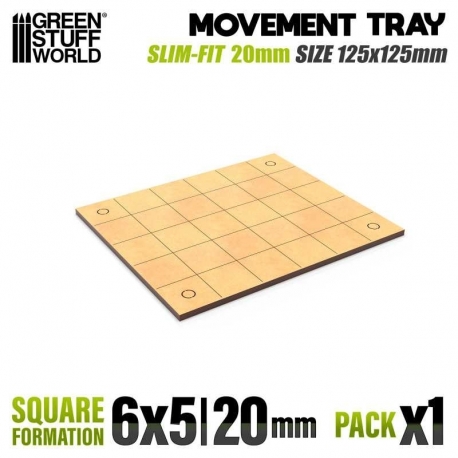 Bandejas de Movimiento DM - Slimfit Cuadradas 120x100mm