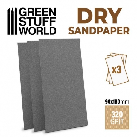 SANDPAPER - DRY SandPaper - 320 Grit