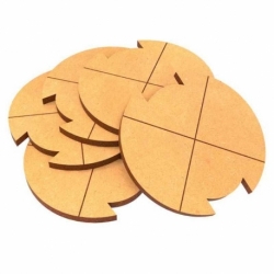 Peanas MDF - Redondas 50 mm (Legion)