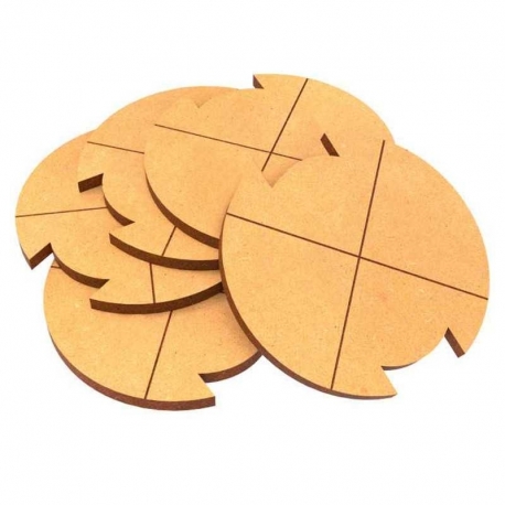Peanas MDF - Redondas 50 mm (Legion)