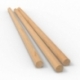 Varilla Redonda Madera Pino 6x250mm