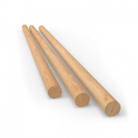 Round Pine Wood Rod 8x250mm