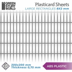 Plancha Plasticard RECTANGULOS GRANDES