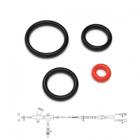 Mobius Airbrush Black Seals