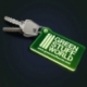 Keyring - GREEN SQUARE