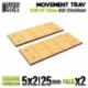 DM Movement Trays - Slimfit Square 125x50mm