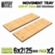 DM Movement Trays - Slimfit Square 150x50mm