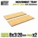 Bandejas de Movimiento DM - Slimfit Cuadradas 160x60mm