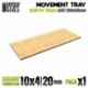 Bandejas de Movimiento DM - Slimfit Cuadradas 200x80mm