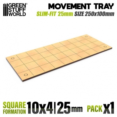 DM Movement Trays - Slimfit Square 250x100mm