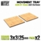 Bandejas de Movimiento DM - Slimfit Cuadradas 75x75mm