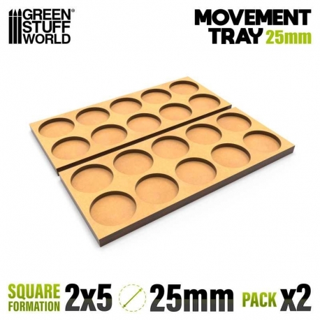 DM 25mm 5x2 Movement Trays - Row Harness