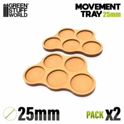 Bandejas de Movimiento DM 25mm x5 - Hostigador