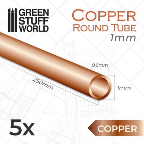1mm Copper Tubes