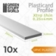 Plasticard uPVC Profile - Ultra Fine 0.25mm x 4mm