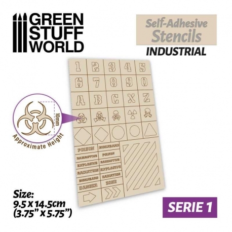 Self-adhesive templates - Industrial