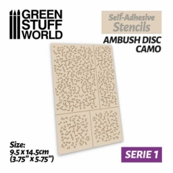 Self-adhesive stencils - Disc-type camouflage