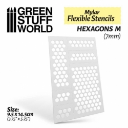 Flexible Templates - HEXAGONS M (7mm)