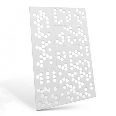 Flexible Templates - Hexagonal Camouflage (4x5mm)
