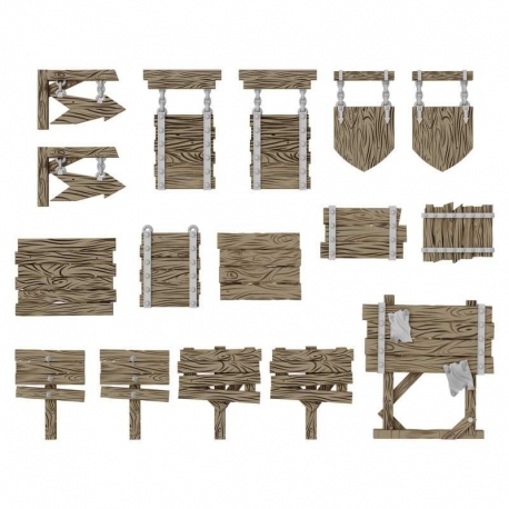 Wooden Signs 1:48–1:35