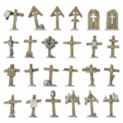 Wooden crosses for trenches 1:48-1:35