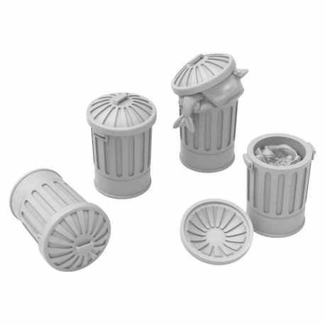 Trash cans 1:48
