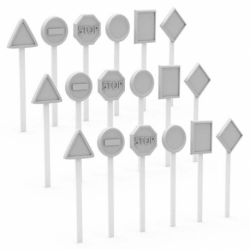 Traffic signs 1:48