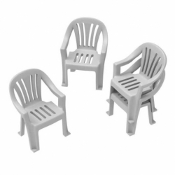 Plastic chairs 1:48