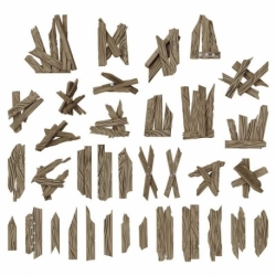 Broken wooden planks 1:48–1:35