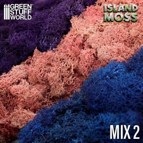 Moss - Mixture of Blue Violet and Light Pink