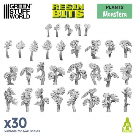 Monstera plant 1:48